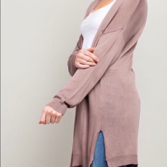 L Love Beautiful Mauve Cardigan - Picture 4 of 8